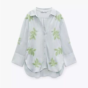 Zara set with Green Leaf Embroidery